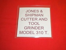 JONES & SHIPMAN 310 T CUTTER