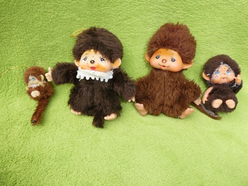 Monchichi family vintage - family,
