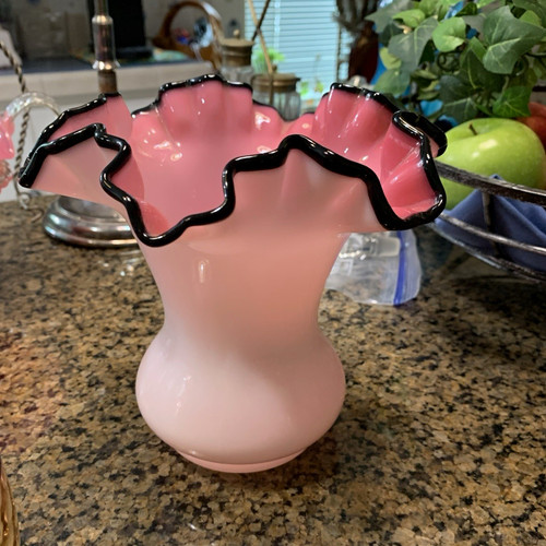 Vintage fenton black rose - fenton,