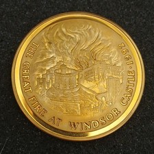 Rare 1992 Windsor Castle Fire, First Responders Medal- Only 225 Issued