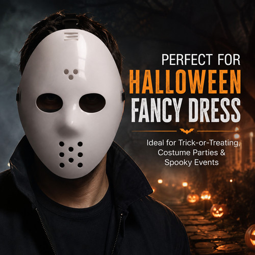 White hockey mask - hockey, horror