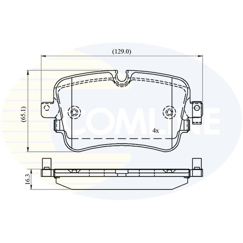 Brake pads set - brake, vw