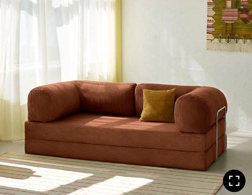 Omhu brown corduroy - corduroy, chaise