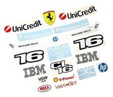 Motorsport Helmet Stickers F 1