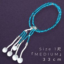 Japanese Nichiren Soka Gakkai SGI Buddhist Prayer Beads Nenju Juzu TURQUOISE Med