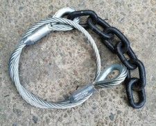 Wire Recovery Rope C1MB9224 16mm Diameter 1770mm Length with 480mm Chain