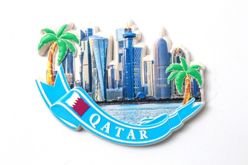 Qatar fridge magnet city - -,