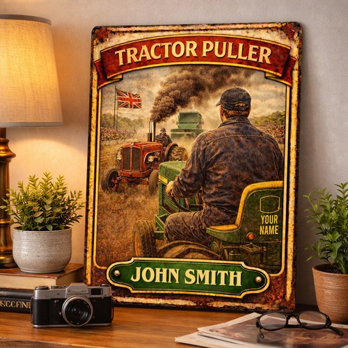 Personalised tractor puller - tractor,