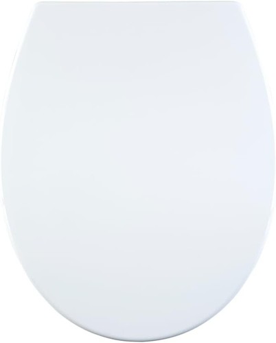 White toilet seat soft close - seat,