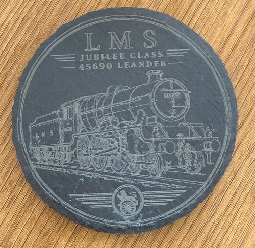 Crafted slate coaster - crafted,