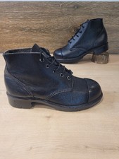 British Army Black Leather Boots Ammo Uk6 Parade Military Cadets Made In England