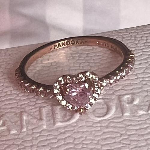 Pandora rose gold heart halo - pandora,