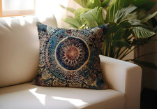 Jute Style Raw Silk Cushion