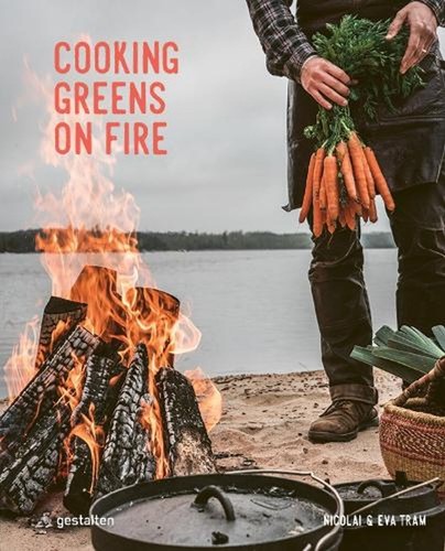 Cooking greens fire - greens, on