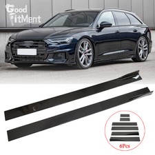 For Audi A6 S6 Side Skirts