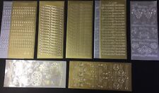 Birthday Peel Offs Silver &