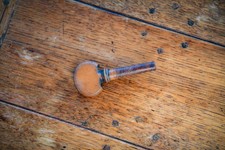 Antique - Boxwood Cello Tuning Peg - Single Piece - 19th Century