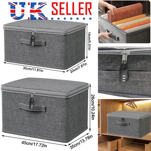 Storage boxes large foldable - large,