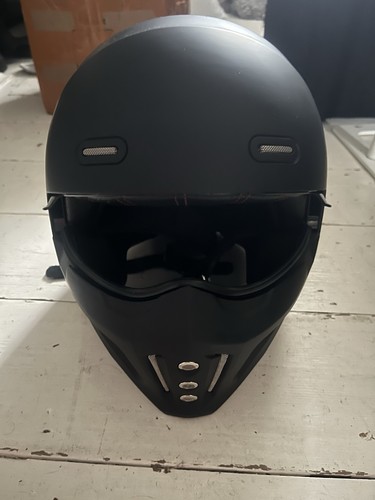 Open face full helmet - face,