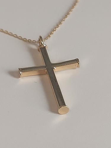 10k gold cross necklace - 10k,