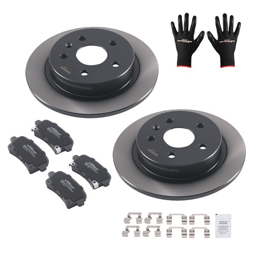 Rear brake discs pads set - discs,