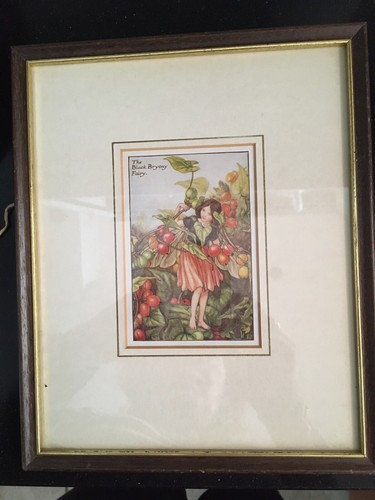 Art nouveau framed watercolour - framed,
