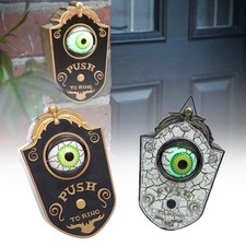 Halloween Haunted Eye Doorbell Decorative Animated Eyeball With Spooky Sounds
