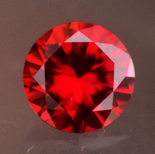 Cubic zirconia red green - red,,