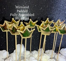 24 Mirrored Padded Crowns