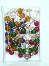 Crystal missionary rosary - crystal,