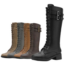 Women Faux Fur Lined Knee High