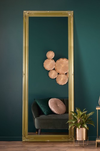 Large mirror gold - shabby, chic