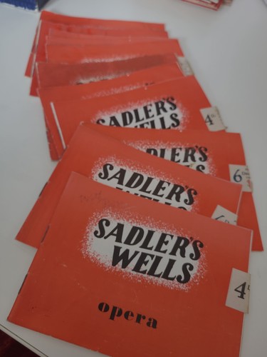 Sadlers wells opera programmes - wells,