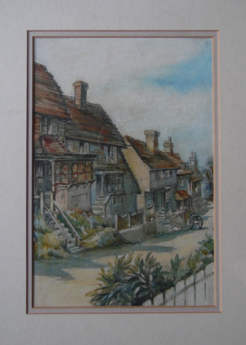 Kersey street scene - kersey, suffolk