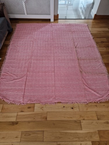 Vintage pink rose candlewick - pink,