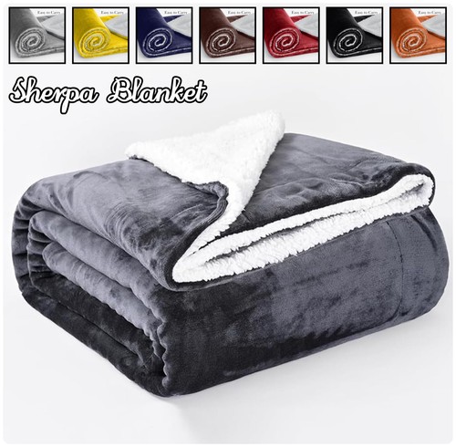 Large sherpa fleece blanket - large,