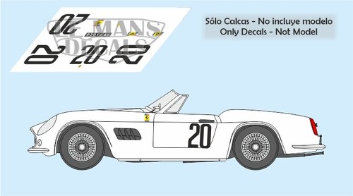 Decals ferrari 250 - 250, gt