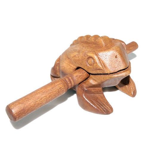 Wooden croaking frog - wooden,