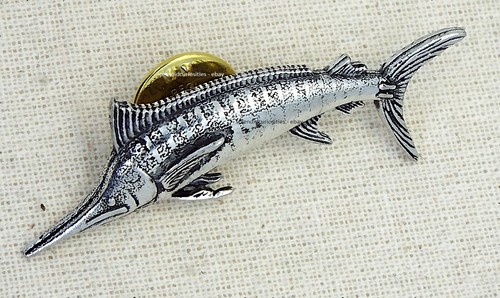 Marlin fish pin badge artisan - marlin, (artisan