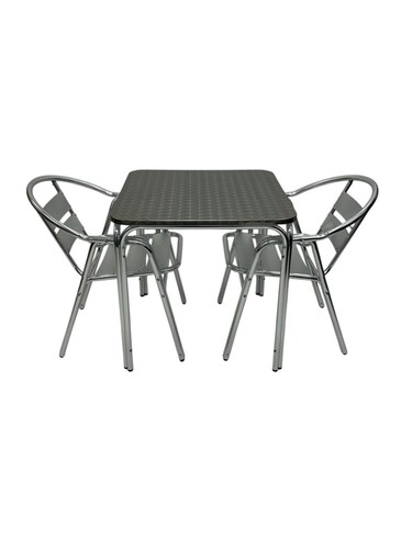 Aluminium cafe sets - aluminium,