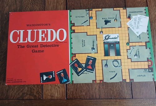 Vintage cluedo board - board, game