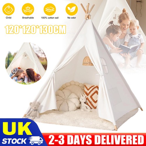 Large canvas kids teepee - kids, star