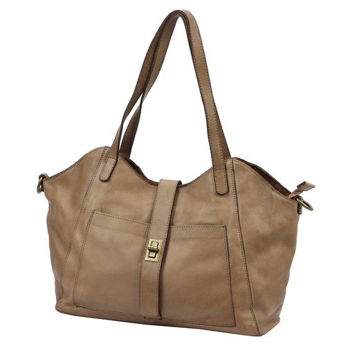 Italian leather tote bag - tote, for