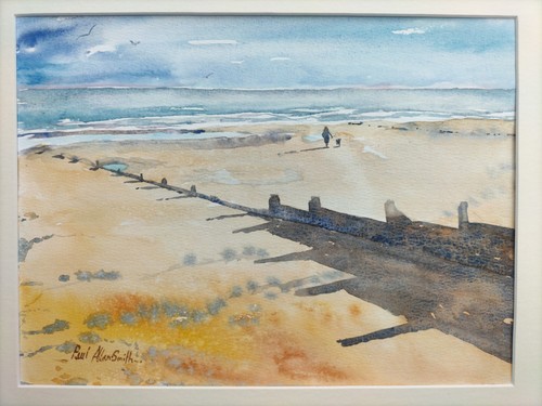 Original seascape watercolour - original,