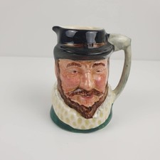 3" Sir Walter Raleigh VINTAGE Lancaster & Sandland Handpainted Mini Toby Jug