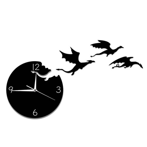 Acrylic wall clock flying - wall,