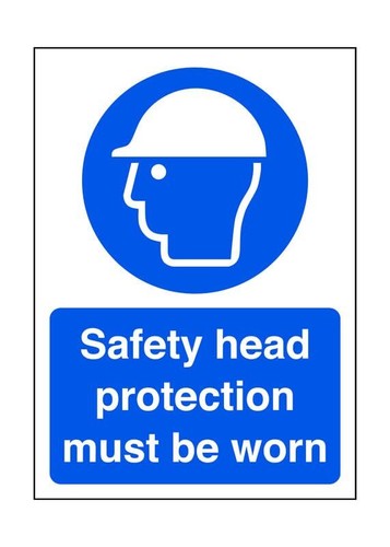 Safety head protection must - , be
