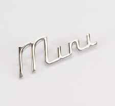 Classic Mini Boot Badge Silver