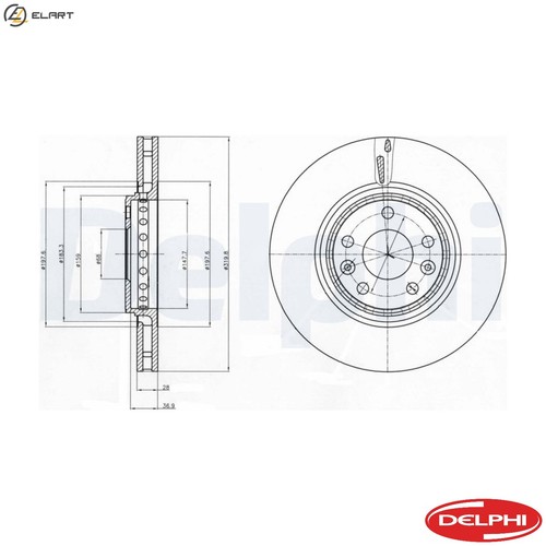 Brake disc bg4266 - 2x,