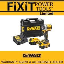 DeWalt DCF921P2T 18v XR 1/2 Impact Wrench Hog Ring 2 x 5ah battery Kit RW